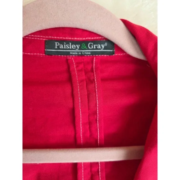 Paisley Gray Ombre Pink White Linen Blend Blazer Jacket Mens Size L Slim Fit NWT - Picture 2 of 12